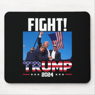 Mousepad Trump 2024 Fight Fist Rally Trump Rally 2024 Ameri