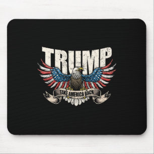 Mousepad Trump 2024 Flag Toma América Byck Men Women Donald