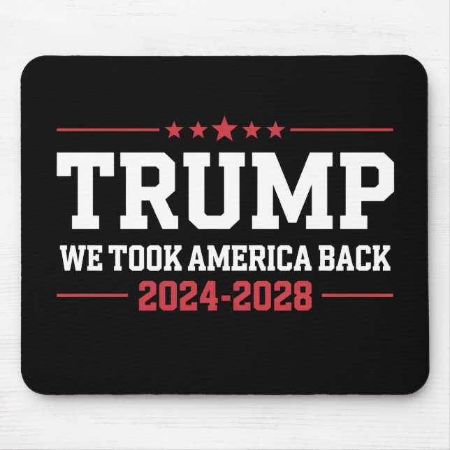 Mousepad Trump 2024 Nós Levamos a América de Volta 47 EUA (Frente)