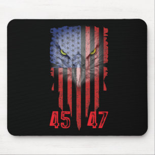 Mousepad Trump 2024, Presidente 45 E 47, Bandeira Americana