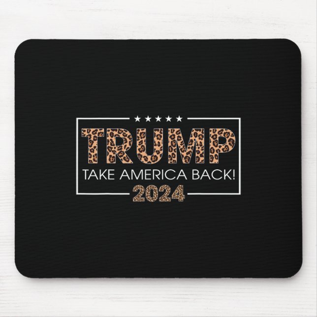 Mousepad Trump 2024 Recupere a América do Presente de Impre (Frente)