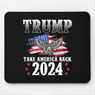 Mousepad Trump 2024 Retome América Bandeira Americana Trump