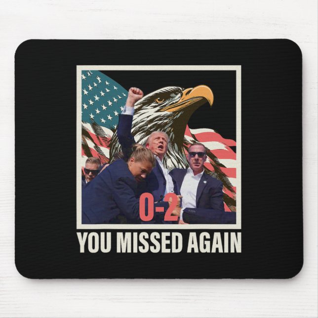Mousepad Trump 2024 Você Perdeu De Novo 0-2 (Frente)