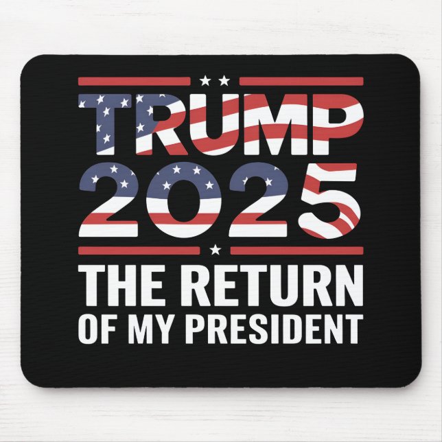 Mousepad Trump 2025 O Retorno Do Meu Presidente 47º Estados (Frente)