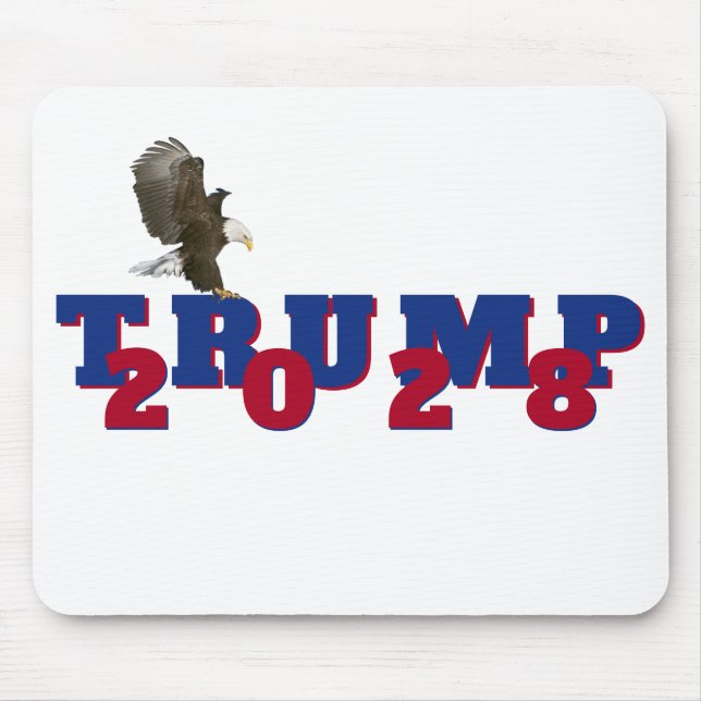 Mousepad Trump 2028 Com Águia Careca (Frente)