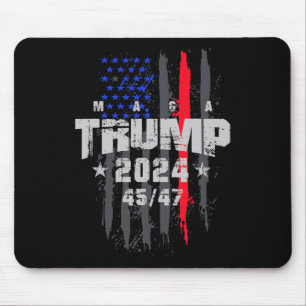 Mousepad Trump 45-47 Mega Sinalizador Americano 2024 Eleiçã
