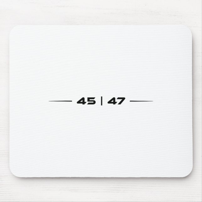 Mousepad Trump 45 47 Trump Retro-Futurística Design (Frente)