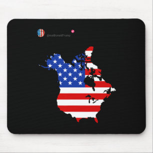 Mousepad Trump 51 State Of American Canada Flag United