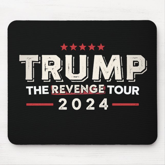 Mousepad Trump A Turnê da Vingança 2024 Vintage (Frente)