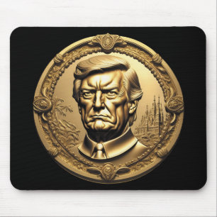 Mousepad TRUMP CGI Colecionável Dourado Arte-Moedas Doubloo