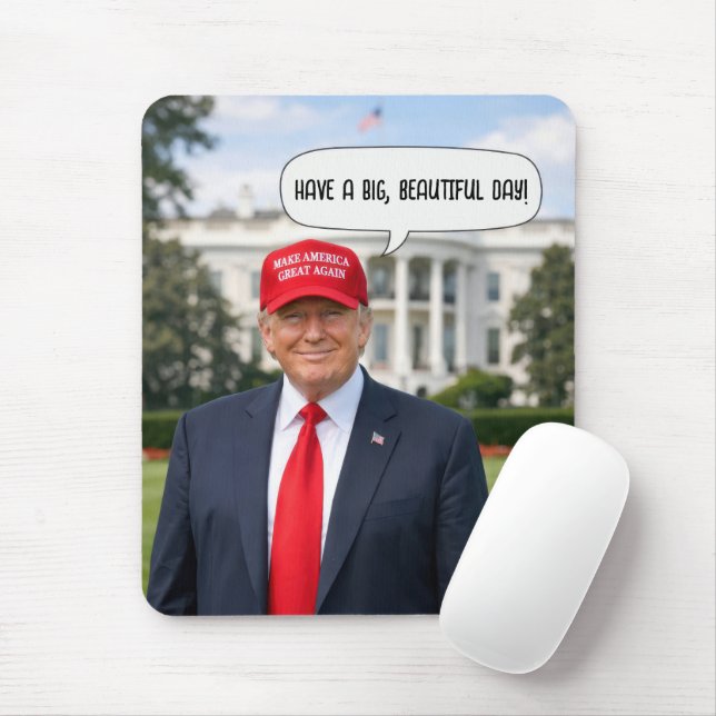 Mousepad Trump com Balão de Fala (Com mouse)