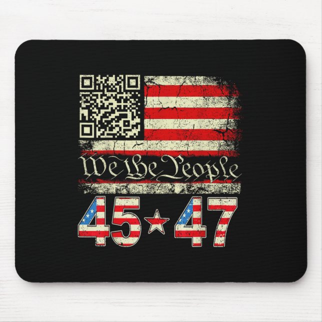 Mousepad Trump Dance Troll Qr Funny Trump Dance Code Retro  (Frente)