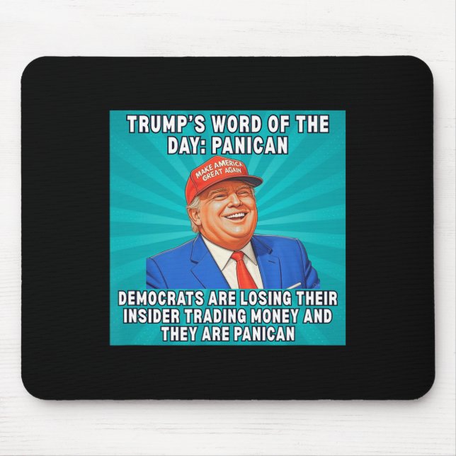 Mousepad Trump Democratas Pânico Perdendo Tração de Insider (Frente)
