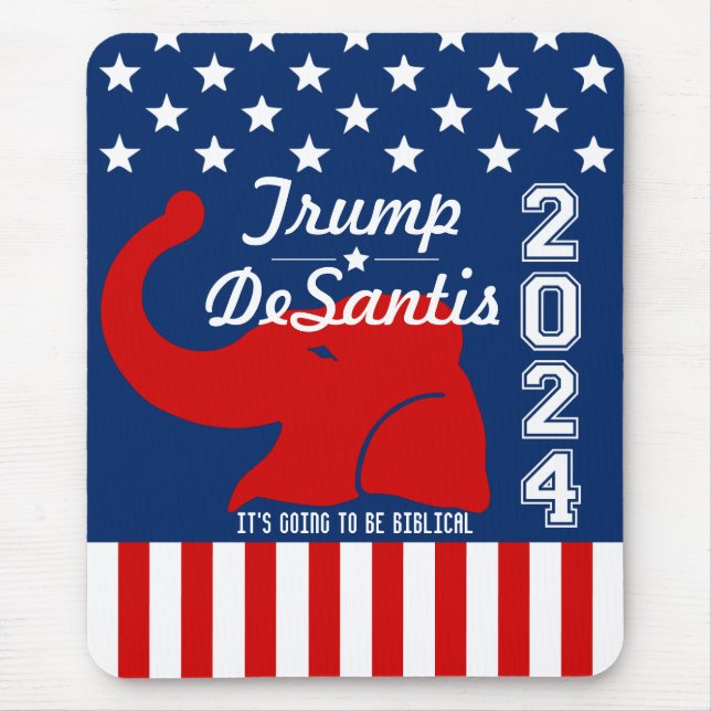 MOUSEPAD TRUMP DESANTIS 2024 BIBLICAL (Frente)