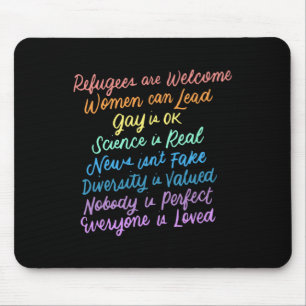 Mousepad Trump Diversity Science Refugiados amam mulheres d