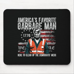Mousepad Trump do homem de lixo favorito da América em Trás