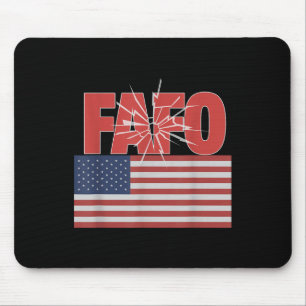 Mousepad Trump Fafo, Funny Fafo Trump American Flag