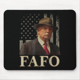 Mousepad Trump Fafo, Funny Fafo Trump American Flag _1