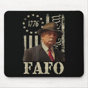 Mousepad Trump Fafo, Retro Fafo Trump American Flag