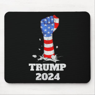 Mousepad Trump Fist 2024 Stand With Trump 2024