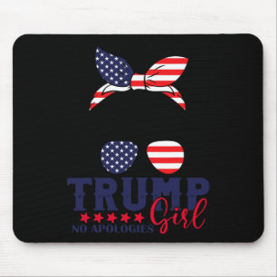 Mousepad Trump Girl sem desculpas Messy Bun Trump 2024 Amer