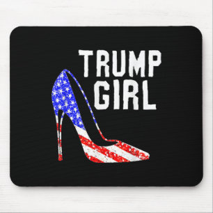 Mousepad Trump Girl Trump 2025 Eletion American Flag
