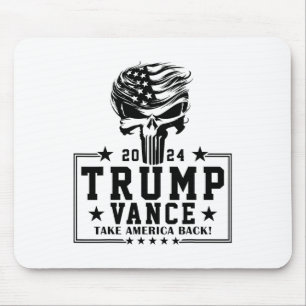 Mousepad Trump Hair Skull Halloween American Flag Trump Van