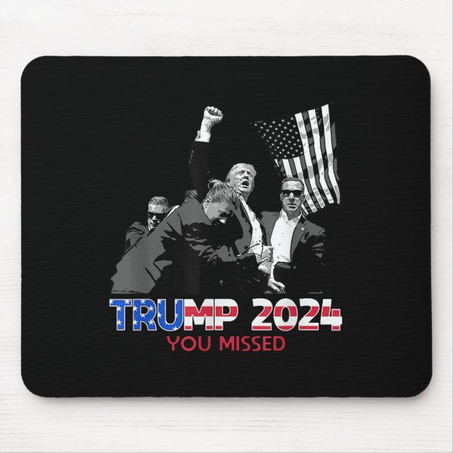 Mousepad Trump Ination Bloody Ear Butler Trump Xou Perdeu (Frente)