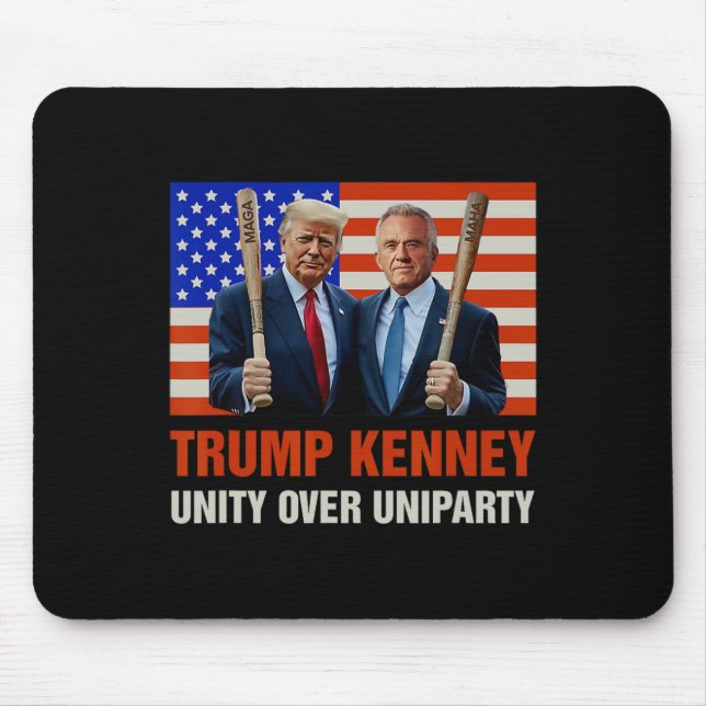 Mousepad Trump Kennedy Unity Sobre A Eleição Funny 2024 (Frente)