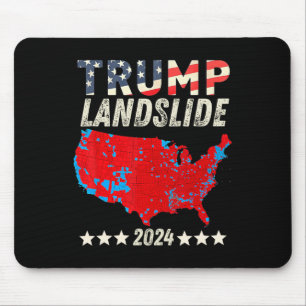 Mousepad Trump Landslide 2024 Mapa Eleitoral de Suporte Tru