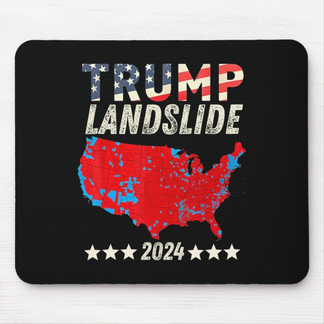 Mousepad Trump Landslide 2024 Mapa Eleitoral de Suporte Tru (Frente)