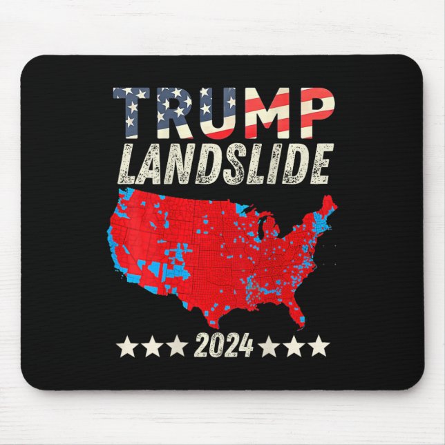 Mousepad Trump Landslides 2024 Mapa Eleitoral Vencedor do T (Frente)