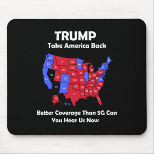 Mousepad Trump Leva a América pelo mapa dos EUA - melhor co