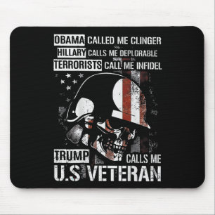 Mousepad Trump me chama veterano crânio americano (em