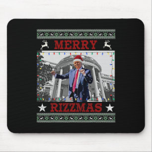 Mousepad Trump Merrry Rizzmas Engraçado Dança Humorística C