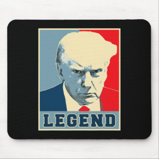 Mousepad Trump Mug Shot 2024 Legenda Presidente Nunca Sobre