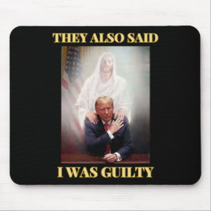 Mousepad Trump Não Culpado Cristo Jesus Reze Maga Patriota