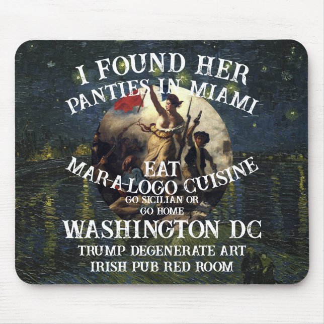 Mousepad Trump Panties Miami Catholic Church White (Frente)