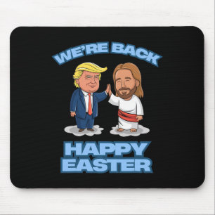 Mousepad Trump Páscoa Jesus Trump Estamos Ck Engraçado Cami