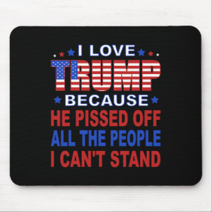 Mousepad Trump porque ele irrita as Pessoas que eu não poss