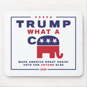 Mousepad Trump. Que poster da campanha anti-tropete?