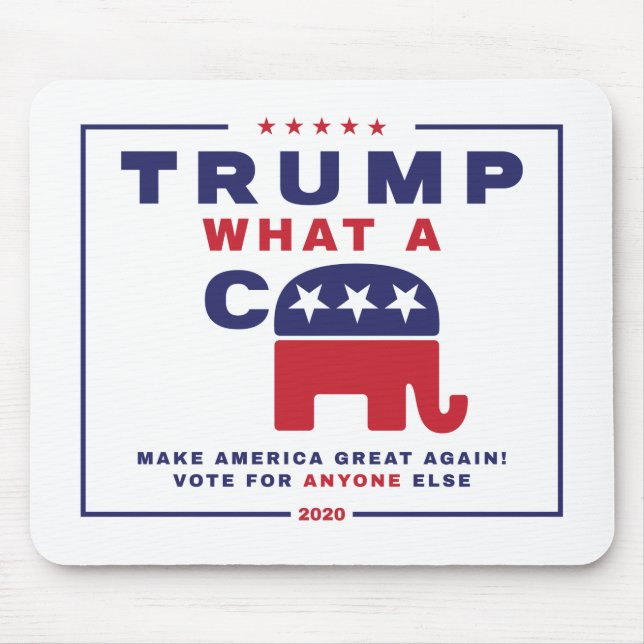 Mousepad Trump. Que poster da campanha anti-tropete? (Frente)