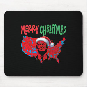 Mousepad Trump Red Election Map Merry Christmas Trump Winne