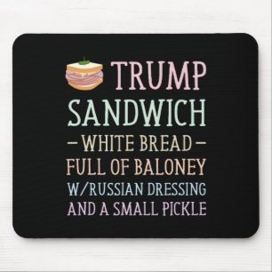 Mousepad Trump Sandwich Sinal Engraçado