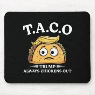 Mousepad Trump Sempre Desiste Taco Engraçado Camiseta Trump
