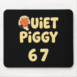Mousepad Trump Silencioso Porquinho Engraçado Meme Político