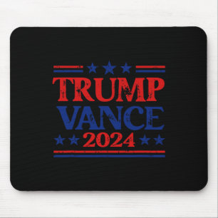 Mousepad Trump Vance 2024 Bandeira Patriótica EUA Estrelas