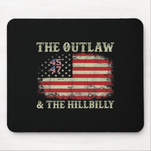 Mousepad Trump Vance 2024 Donald Trump J.d. Vance Outlaw An