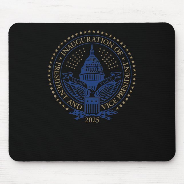 Mousepad Trump Vance 2025 Selo de Inauguração 2 (Frente)