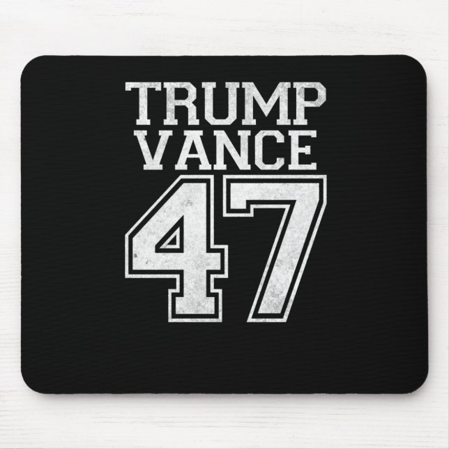 Mousepad Trump Vance 47º Presidente Número Vintage (Frente)